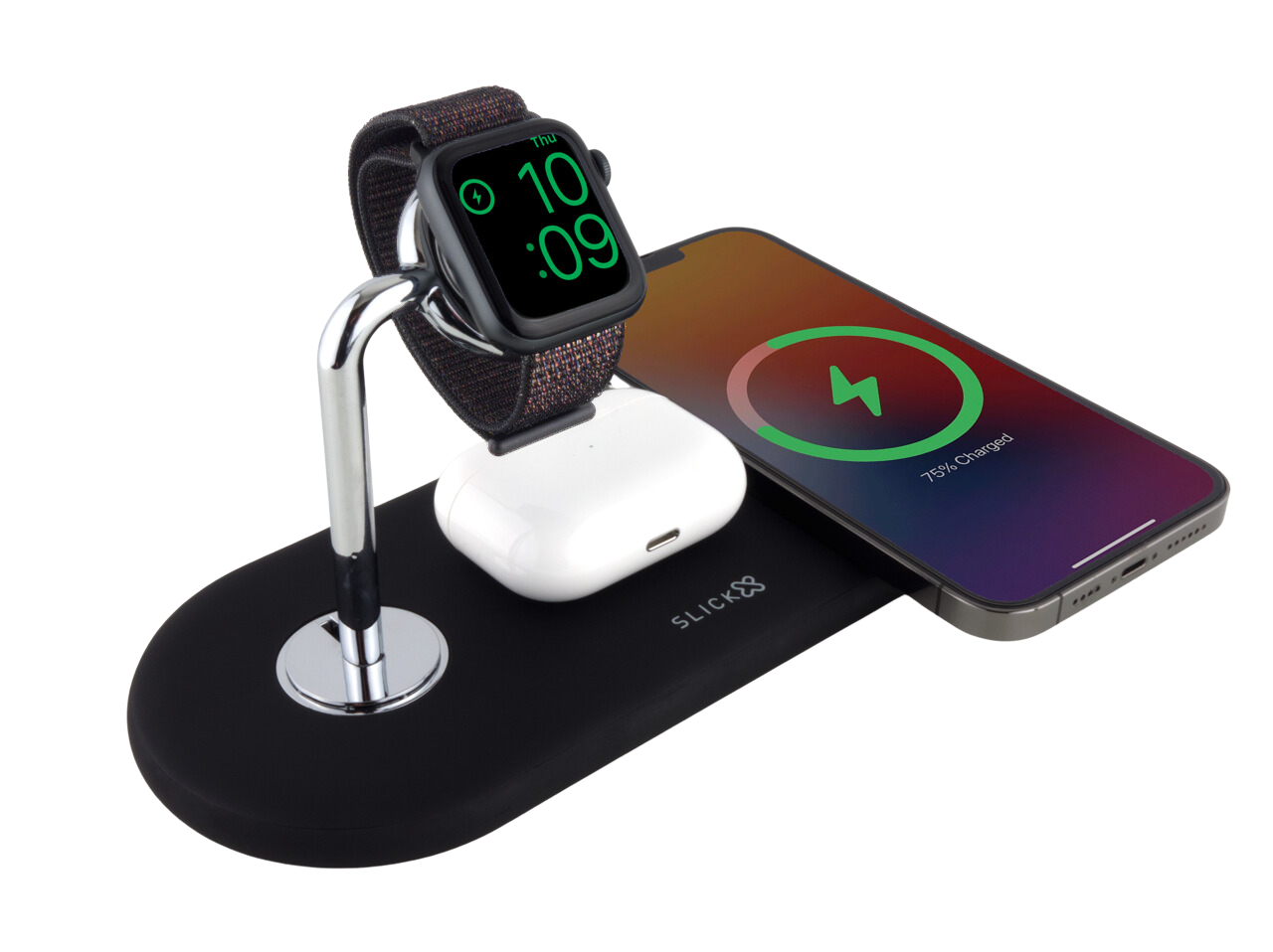 Draadloze oplader voor iPhone, Apple Watch en – Slickxstore